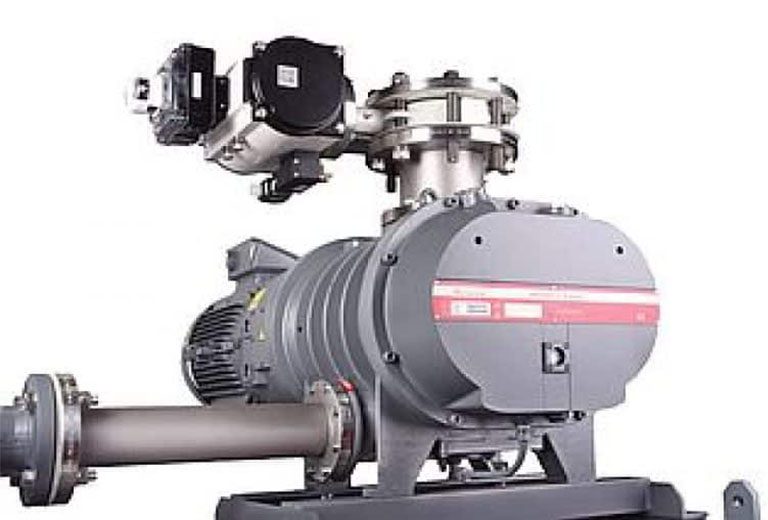 A heavy-duty industrial machine with cylindrical components and interconnected metal pipes, equipped with air compressor parts and accessories, used for mechanical or engineering purposes.